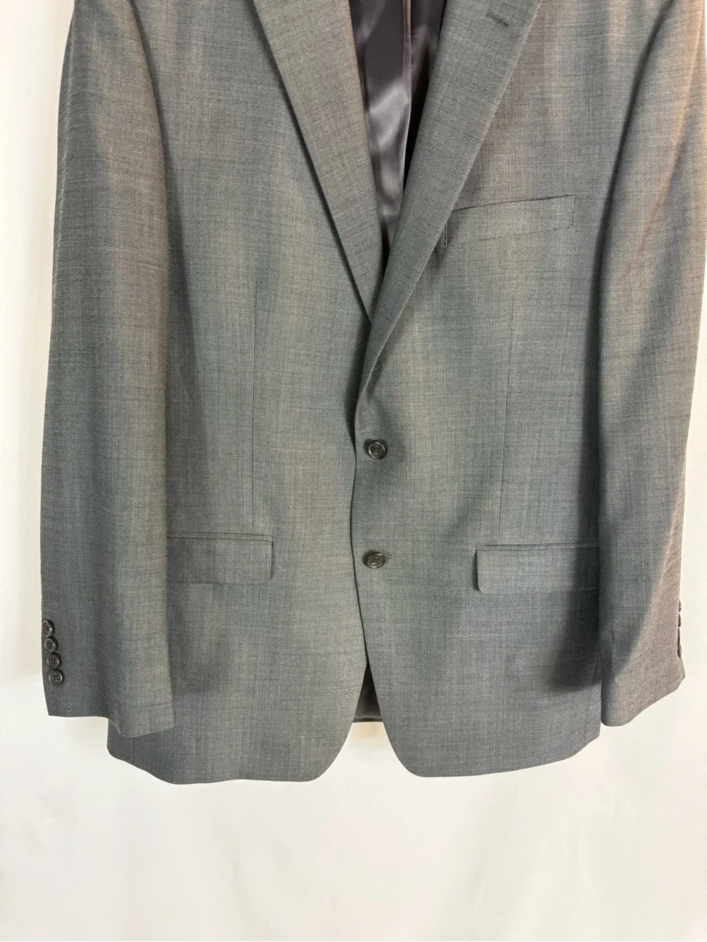 LAUREN Ralph Lauren Suit Jacket Mens 42 R 52% Wool Sport Coat Gray